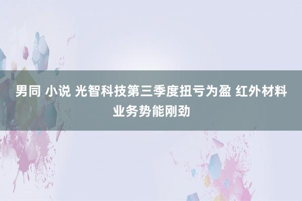 男同 小说 光智科技第三季度扭亏为盈 红外材料业务势能刚劲