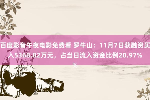 百度影音午夜电影免费看 罗牛山：11月7日获融资买入5368.82万元，占当日流入资金比例20.97%