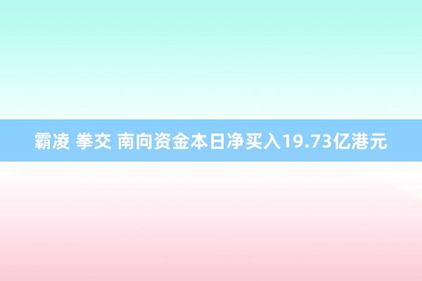 霸凌 拳交 南向资金本日净买入19.73亿港元