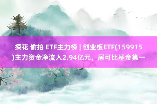 探花 偷拍 ETF主力榜 | 创业板ETF(159915)主力资金净流入2.94亿元，居可比基金第一