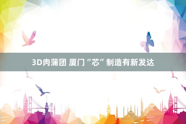 3D肉蒲团 厦门“芯”制造有新发达