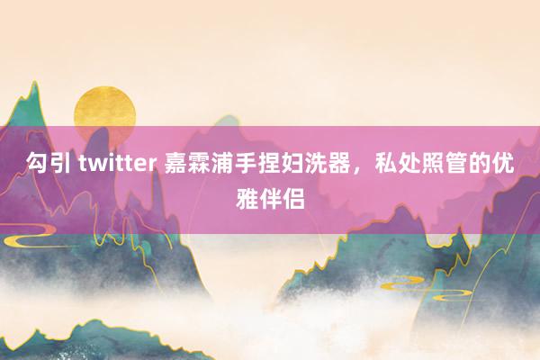 勾引 twitter 嘉霖浦手捏妇洗器，私处照管的优雅伴侣